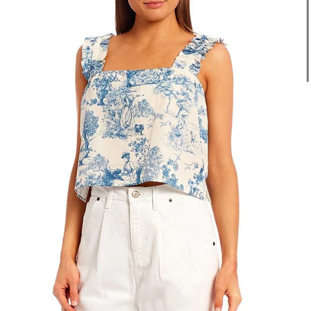 Gianni Bini
Woven Sadie Sleeveless Square Neck Blouse